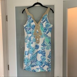 Lilly Pulitzer Emery Dress Barefoot Princess White
